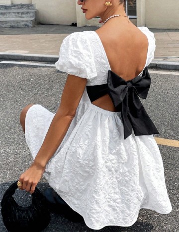 Rochie scurta SHEIN, alb