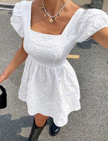 Rochie scurta SHEIN, alb