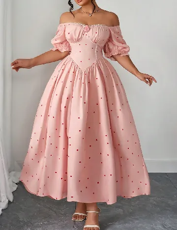 Rochie lunga SHEIN CURVE, somon