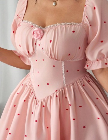 Rochie lunga SHEIN CURVE, somon