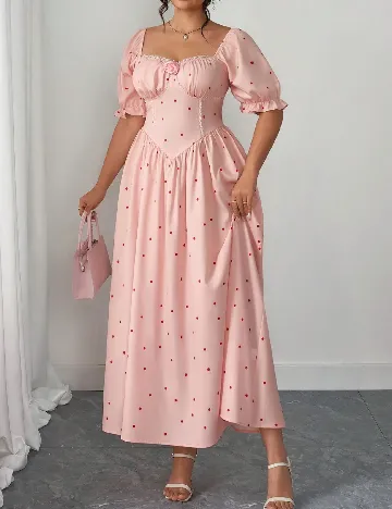 Rochie lunga SHEIN CURVE, somon