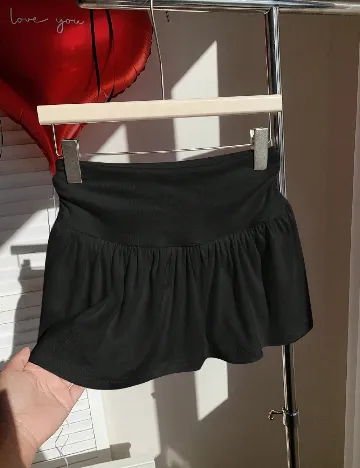 Fusta pantalon SHEIN CURVE, negru