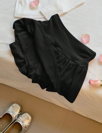 Fusta pantalon SHEIN CURVE, negru