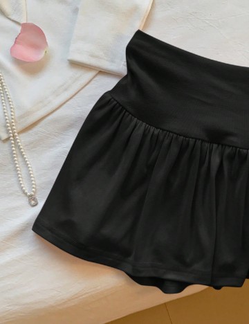 Fusta pantalon SHEIN CURVE, negru