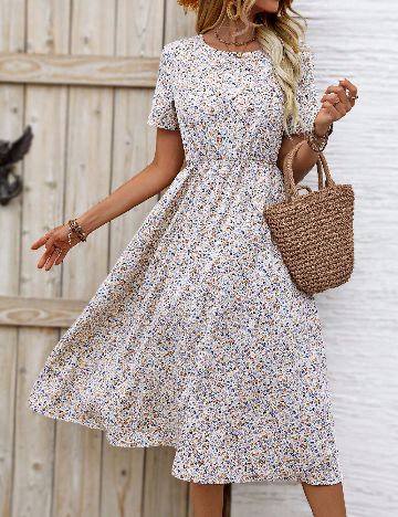 Rochie medie SHEIN, floral print