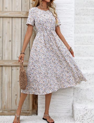 Rochie medie SHEIN, floral print