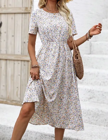 Rochie medie SHEIN, floral print