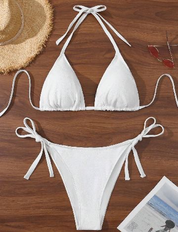 Costum de baie SHEIN CURVE, ecru