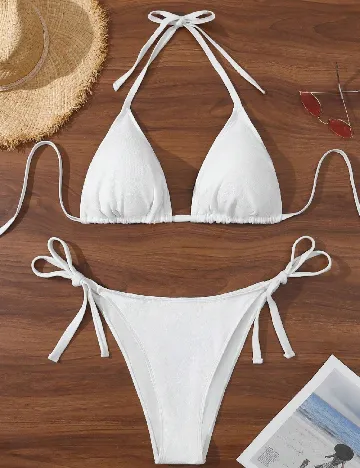 Costum de baie SHEIN CURVE, ecru