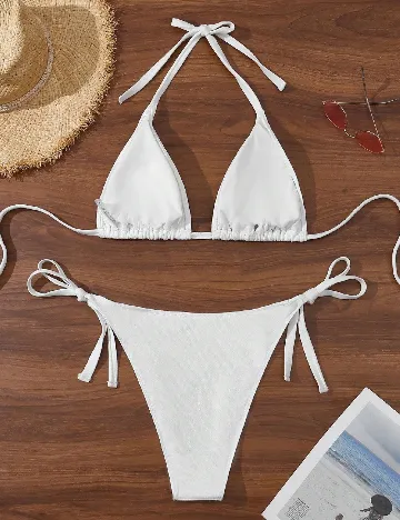 Costum de baie SHEIN CURVE, ecru