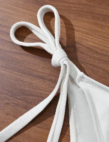 Costum de baie SHEIN CURVE, ecru