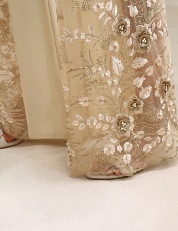 Pantaloni Anewsta, crem