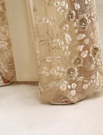 Pantaloni Anewsta, crem