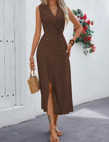 Rochie medie SHEIN, maro