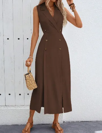 Rochie medie SHEIN, maro