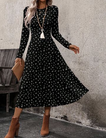 Rochie medie Emery Rose, floral print