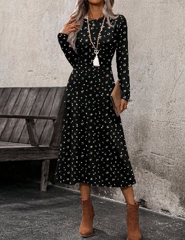 Rochie medie Emery Rose, floral print