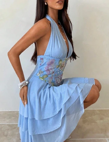 Rochie scurta SHEIN, albastru