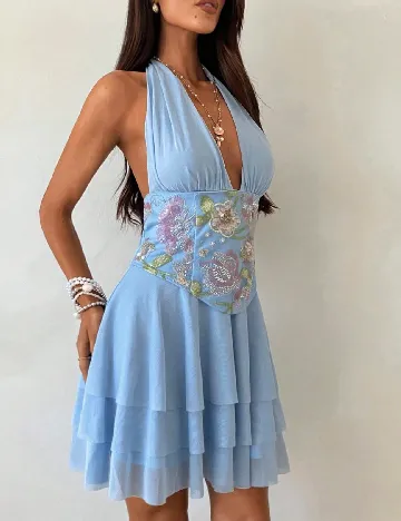 Rochie scurta SHEIN, albastru