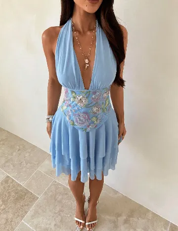 Rochie scurta SHEIN, albastru