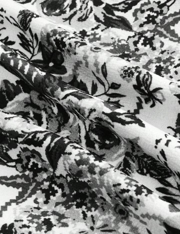 Rochie medie SHEIN, negru/alb