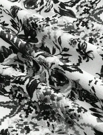 Rochie medie SHEIN, negru/alb