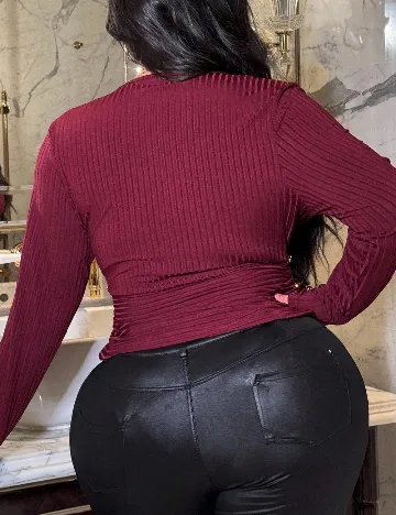 Bluza SHEIN CURVE, pruna