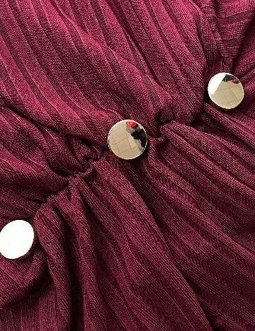 Bluza SHEIN CURVE, pruna