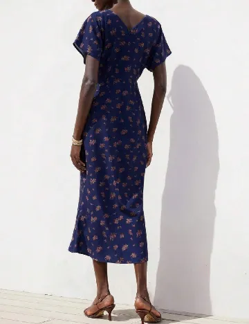 Rochie medie Aveloria, bleumarin