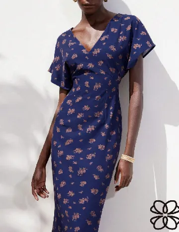 Rochie medie Aveloria, bleumarin