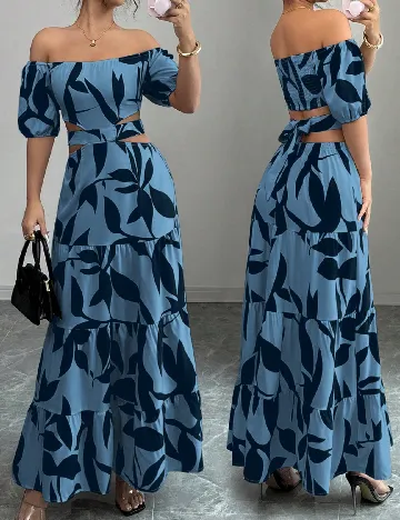 Rochie lunga SHEIN, albastru