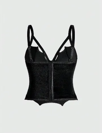 Corset Romwe Plus Size, negru