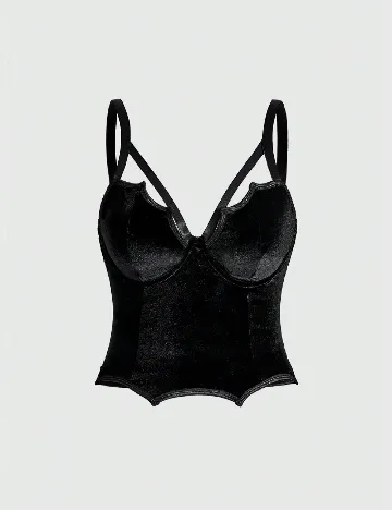 Corset Romwe Plus Size, negru