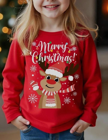 Bluza Shein Kids, rosu