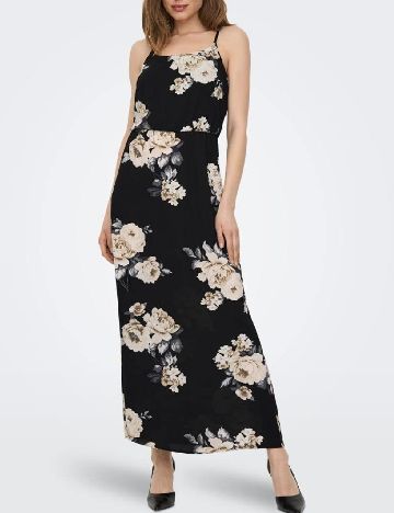 Rochie lunga Only, negru