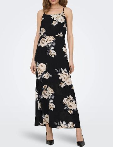 Rochie lunga Only, negru