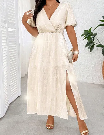 Rochie lunga SHEIN CURVE, crem