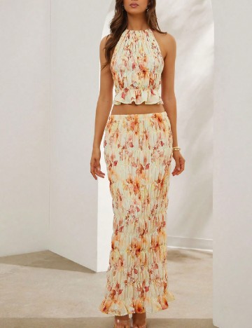 Fusta L Amorae, floral print