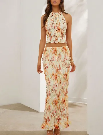 Fusta L Amorae, floral print