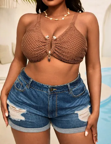 Sutien de baie SHEIN CURVE, maro