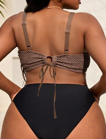 Sutien de baie SHEIN CURVE, maro