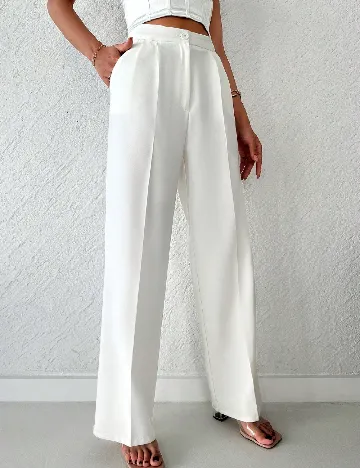 Pantaloni SHEIN, alb