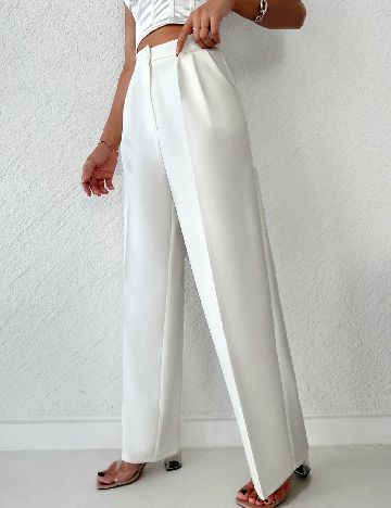 Pantaloni SHEIN, alb