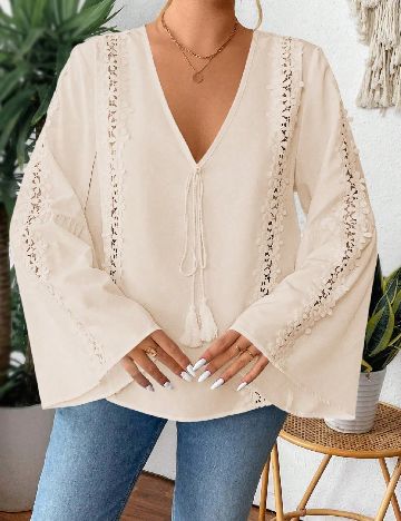 Bluza SHEIN CURVE, crem