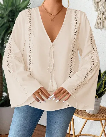 Bluza SHEIN CURVE, crem