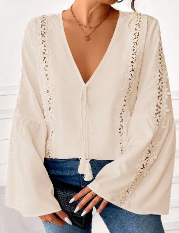 Bluza SHEIN CURVE, crem