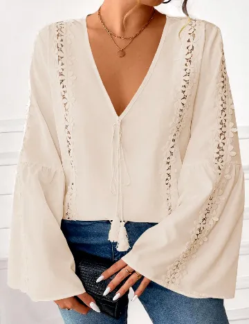 Bluza SHEIN CURVE, crem