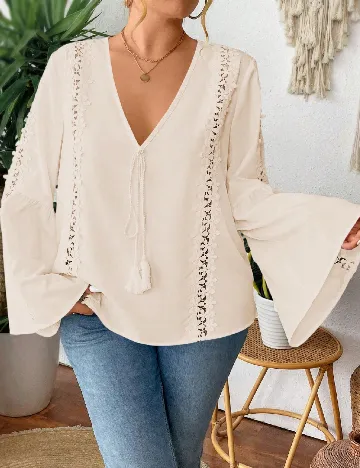 Bluza SHEIN CURVE, crem