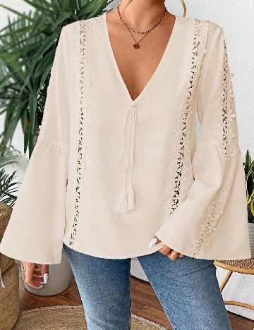 Bluza SHEIN CURVE, crem