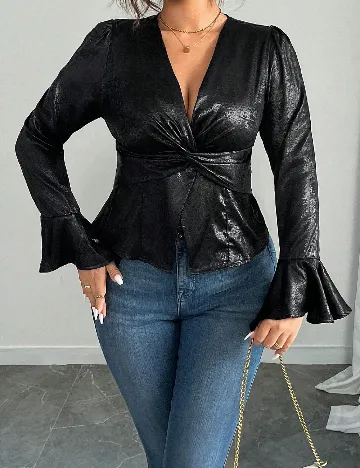 Bluza SHEIN CURVE, negru